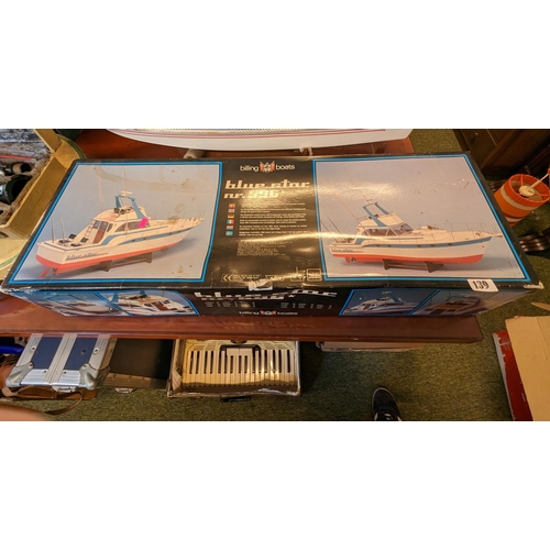 139 - Boxed Blue Star Billing Boats model boat