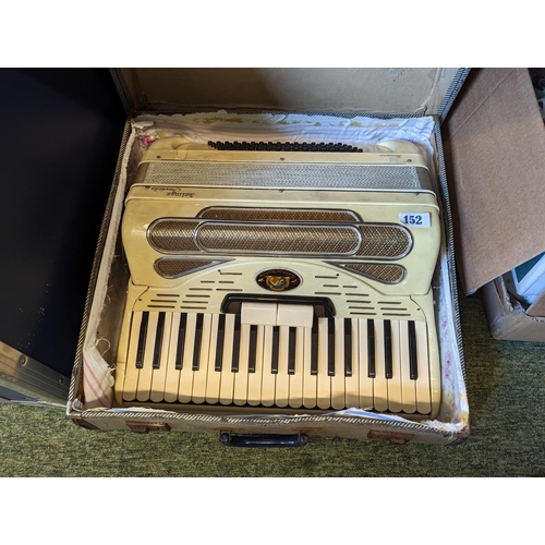 152 - Cased Selmer Invicta Accordion