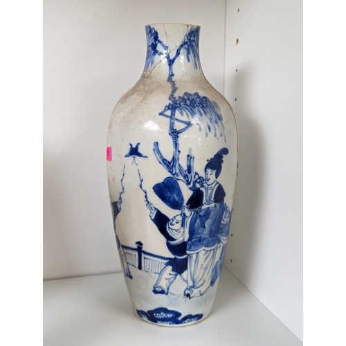 2 - Collection of 19thC Antique Chinese ceramics and Cloisonné inc Blue and White 4 character vase Drago... 