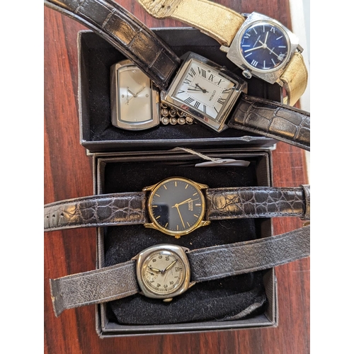 Collection of assorted Watches inc. Citron, J W Benson etc