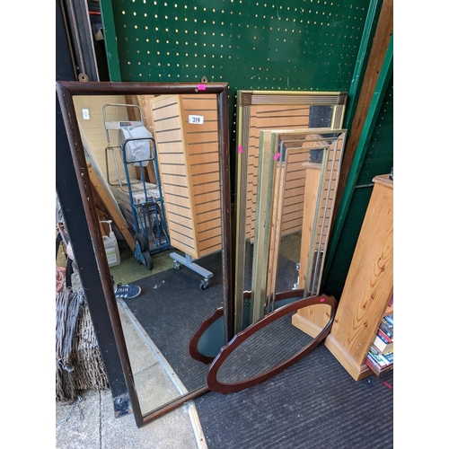 319 - Collection of assorted Mirrors