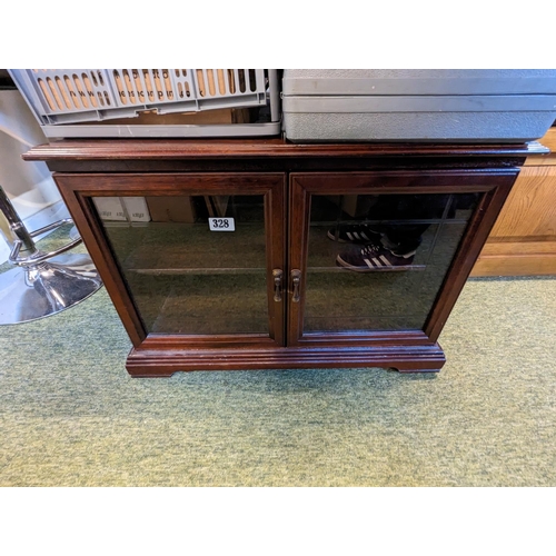 328 - Glazed Low Cabinet