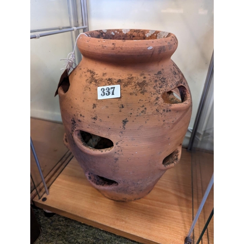 337 - Terracotta Strawberry pot