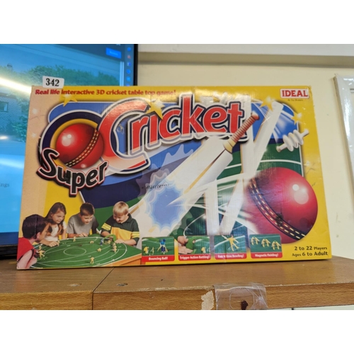 342 - Boxed Super Cricket by Ideal