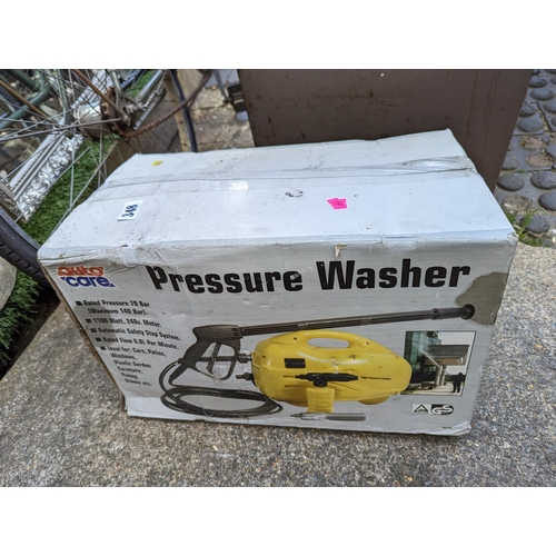 348 - Boxed Auto care pressure washer