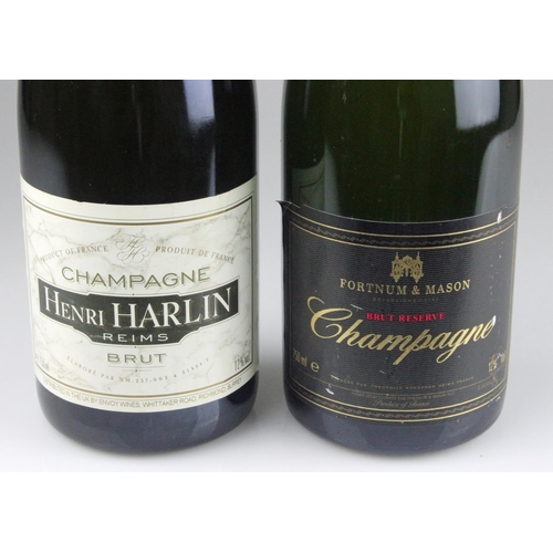 6 - Henri Harlin, Brut Champagne 75cl & Fortnum & Mason, Brut Reserve Champagne 75cl. (2)