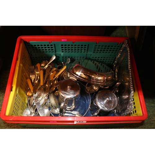 132 - Collection of assorted Silver plated Flatware and tableware