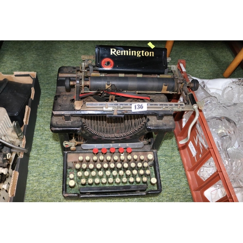 136 - Remington Typewriter