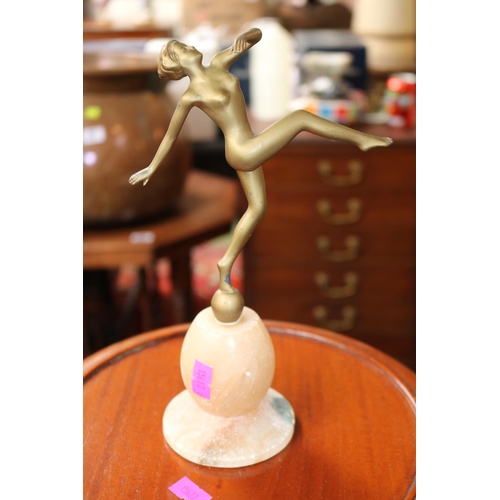 148 - Art Deco Nude on Onyx stand