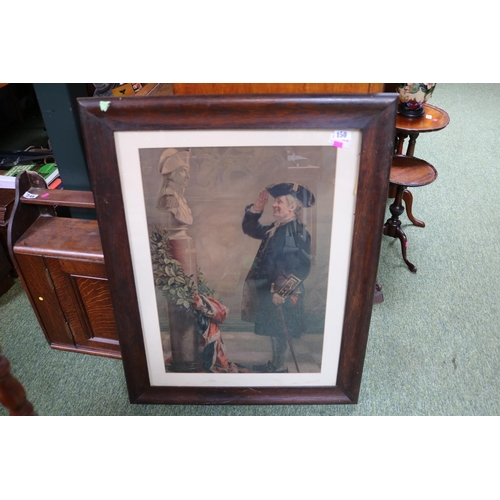 150 - Framed Print of Salute to Nelson