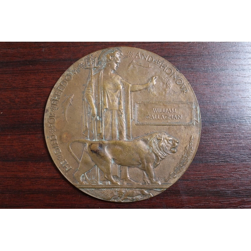 164A - William Callaghan Bronze Death Penny