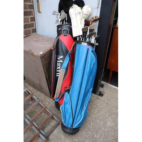 338 - 2 Bags of Vintage Golf Clubs