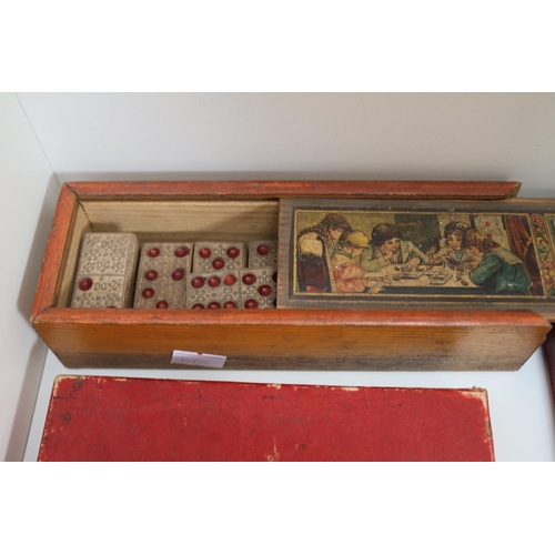 57 - Collection of assorted Vintage Games inc. The Old English game of Solitaire, Dominoes etc