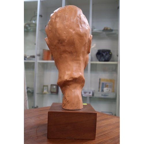 3 - Paul Serste Belgian 1910 - 2000, Terracotta bust of a young boy 36cm in Height signed to base