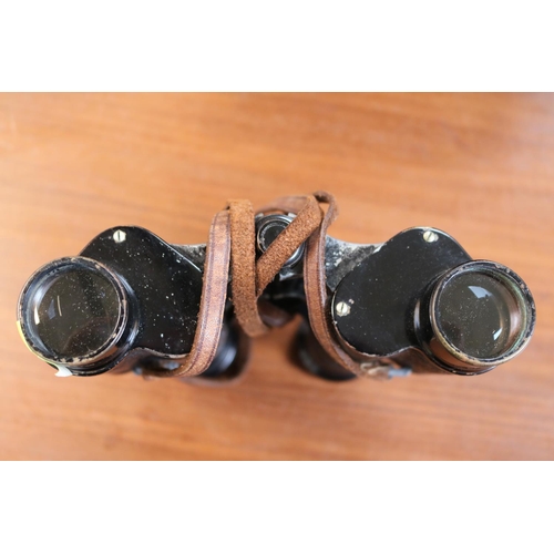 5 - Pair of T B Winter & Sons Marine Binoculars and another pair of binoculars both cased