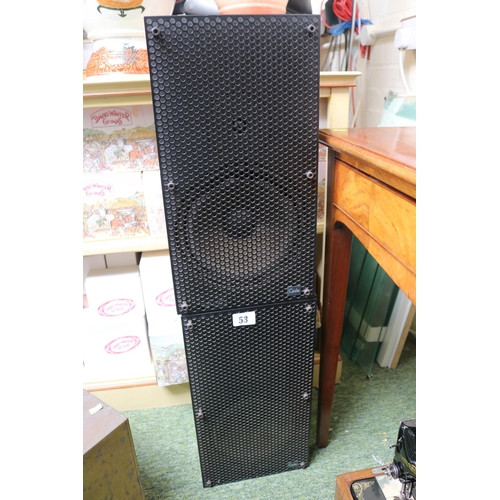 53 - Pair of Gale Model G5301 Speakers with Metal grilles