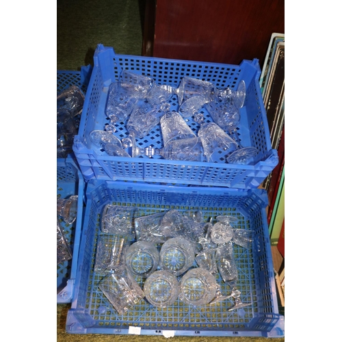 122 - Seven Boxes of assorted Edinburgh and other Crystal glassware inc. Decanters, Fruit bowl, Drinking g... 