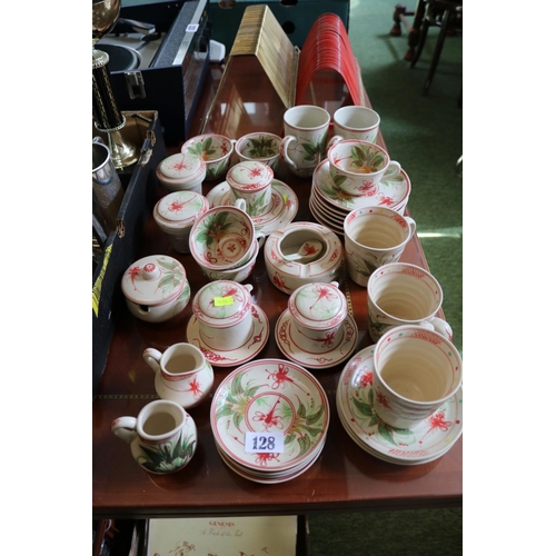128 - Battram of Vietnam Pottery Tea Set