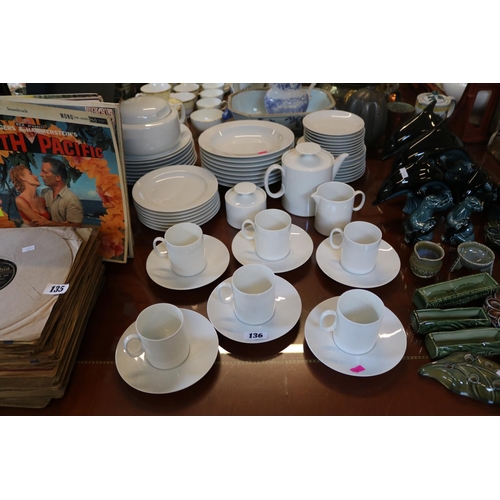 136 - Extensive Thomas of Germany Blanc de chine dinner service