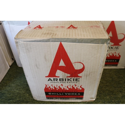 156 - Box of 6 Bottles of Arbikie Highland Estate Chilli Vodka