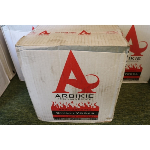 158 - Box of 6 Bottles of Arbikie Highland Estate Chilli Vodka