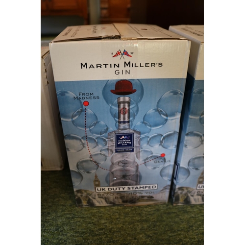 159 - Box of 6 Martin Millers Gin 70cl