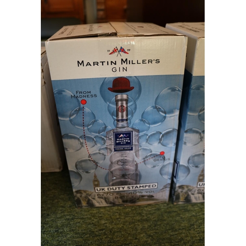 161 - Box of 6 Martin Millers Gin 70cl