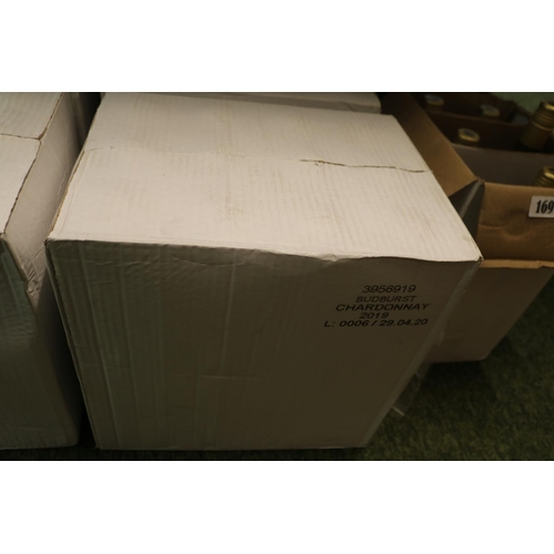 166 - Box of 12 Budburst Chardonnay 2019 White Wine