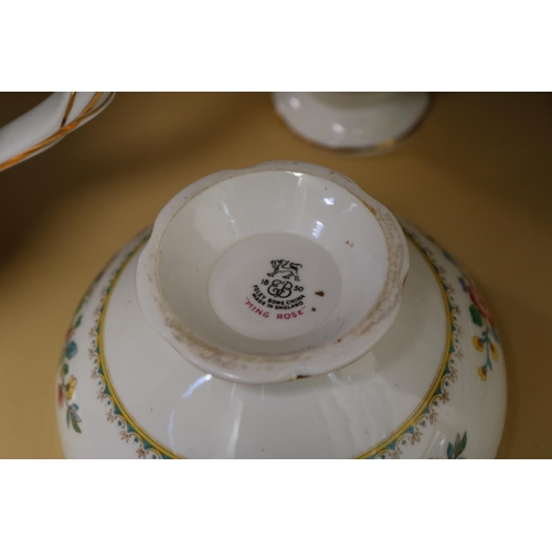 39 - Foley Bone China Ming Rose pattern Tea Service