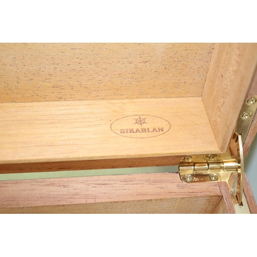 52 - Sirkarlan Cigar Humidor complete with key