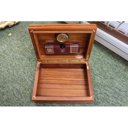 53 - 2 Cigar Humidor, one complete with key