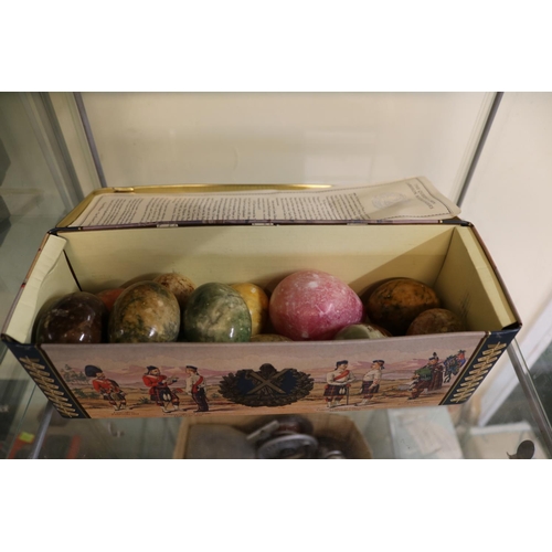 326A - Glen Moray Box with assorted Polished Stone eggs