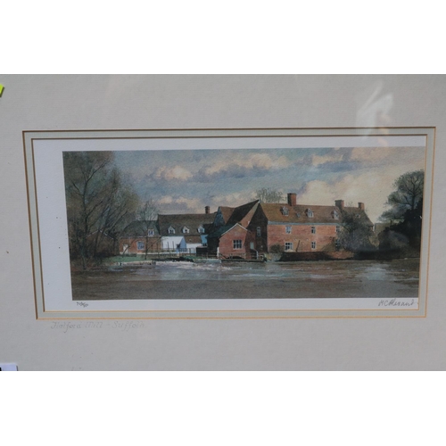 71 - Framed limited edition print 'Flatford Mill, Suffolk' by M C Alexander