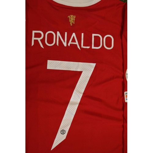 11 - CRISTIANO RONALDO 2021/22 CHAMPIONS LEAGUE MATCH WORN MANCHESTER UNITED HOME JERSEY

On 27th August,... 