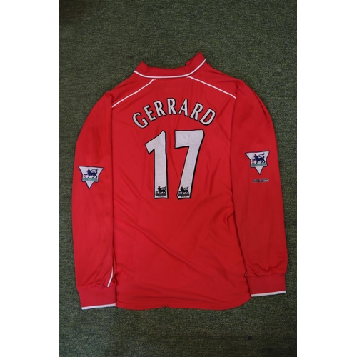 2 - STEVEN GERRARD 2000/01 PREMIER LEAGUE MATCH WORN LIVERPOOL JERSEY

Liverpool won a treble of cups in... 