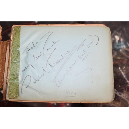 344 - Vintage Autograph Album with Signatures Johnnie Ray, George Darling etc