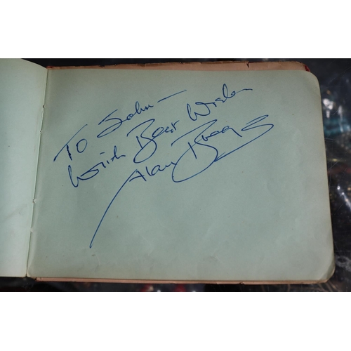 344 - Vintage Autograph Album with Signatures Johnnie Ray, George Darling etc