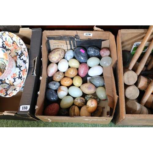 179 - Box of assorted assorted Polished Eggs