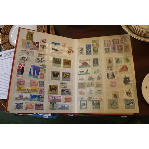 191 - Part Album of assorted World Stamps to include USA, British, Dads Army Set