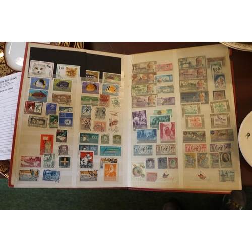 191 - Part Album of assorted World Stamps to include USA, British, Dads Army Set