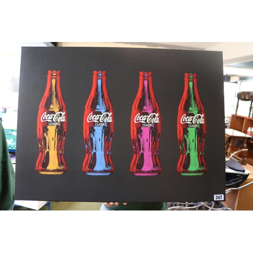 247 - Coca Cola Classic Top Art Print on MDF