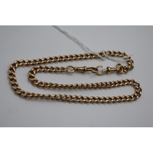 380 - 9ct Gold Edwardian Watch Chain 36g