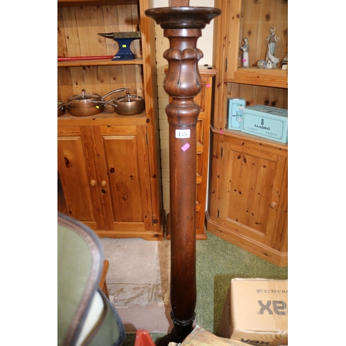 455 - Edwardian Mahogany Torchere with turned stem