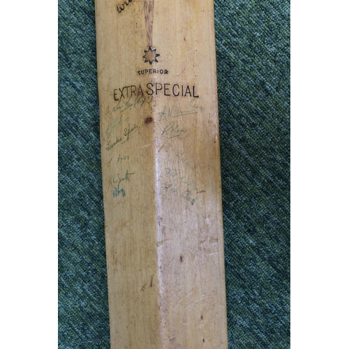 49 - 20th century William Gun Superior, Extra special, indistinctly signed cricket bat.