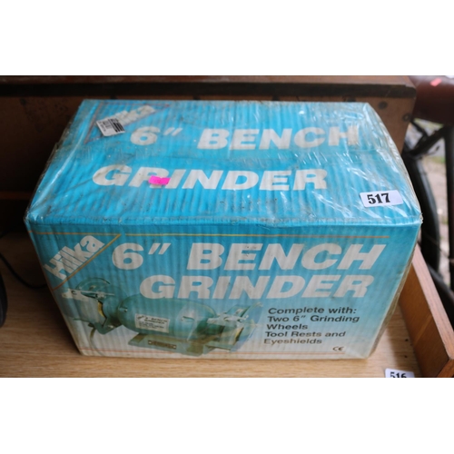 517 - Boxed Hilka Bench Grinder