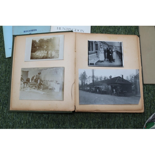 59 - Quantity of Huntingdonshire related  books & pamphlets to include St Ives, Papworth Scrapbook of pho... 