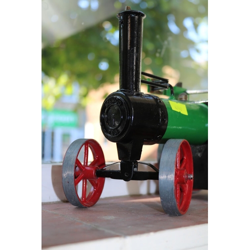 63 - Vintage Mamod TE1A traction engine and small stationary engine.