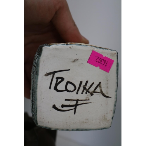 97 - Troika studio pottery marmalade pot signed to base.