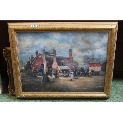 306 - Framed Acrylic on canvas of a Wyton after William Watt Milne. monogrammed LSR. 60 x 44cm