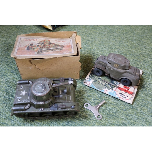 312 - Boxed Tri and Mimic Armoured Car and Gamma  Tank